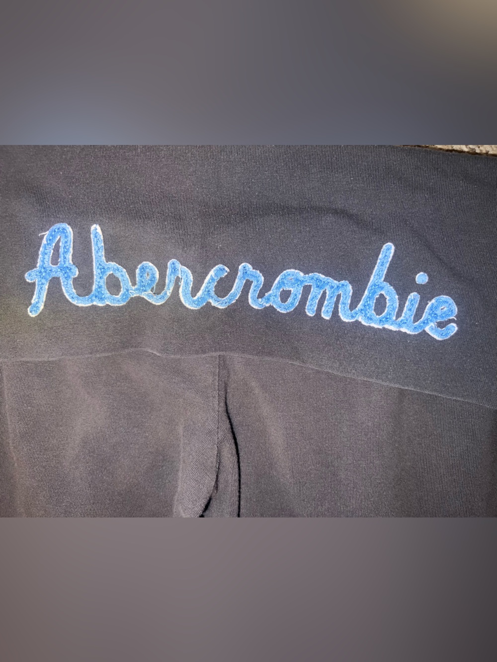 Y2K Vintage Abercrombie & Fitch Black Gray Women's Capris Small - Picture 3 of 5